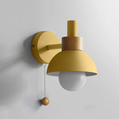 Nordic Macaron Globe Wall Sconce Lamp Dome Shade View 16