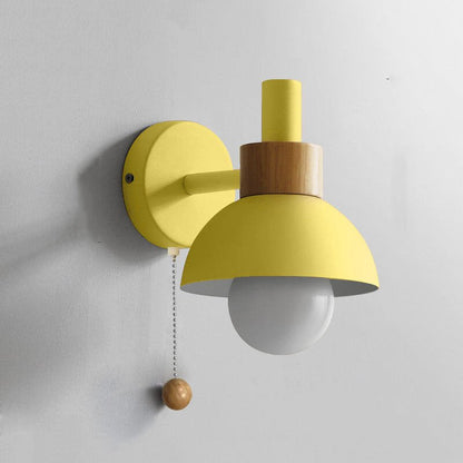 Nordic Macaron Globe Wall Sconce Lamp Dome Shade View 17