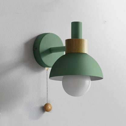 Nordic Macaron Globe Wall Sconce Lamp Dome Shade View 18