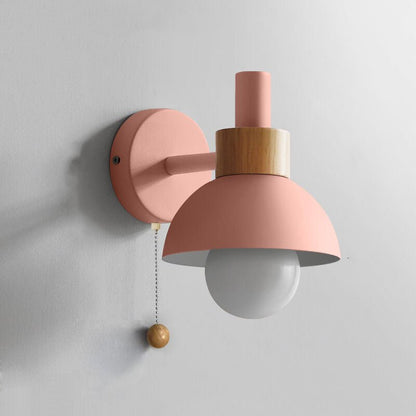 Nordic Macaron Globe Wall Sconce Lamp Dome Shade View 19