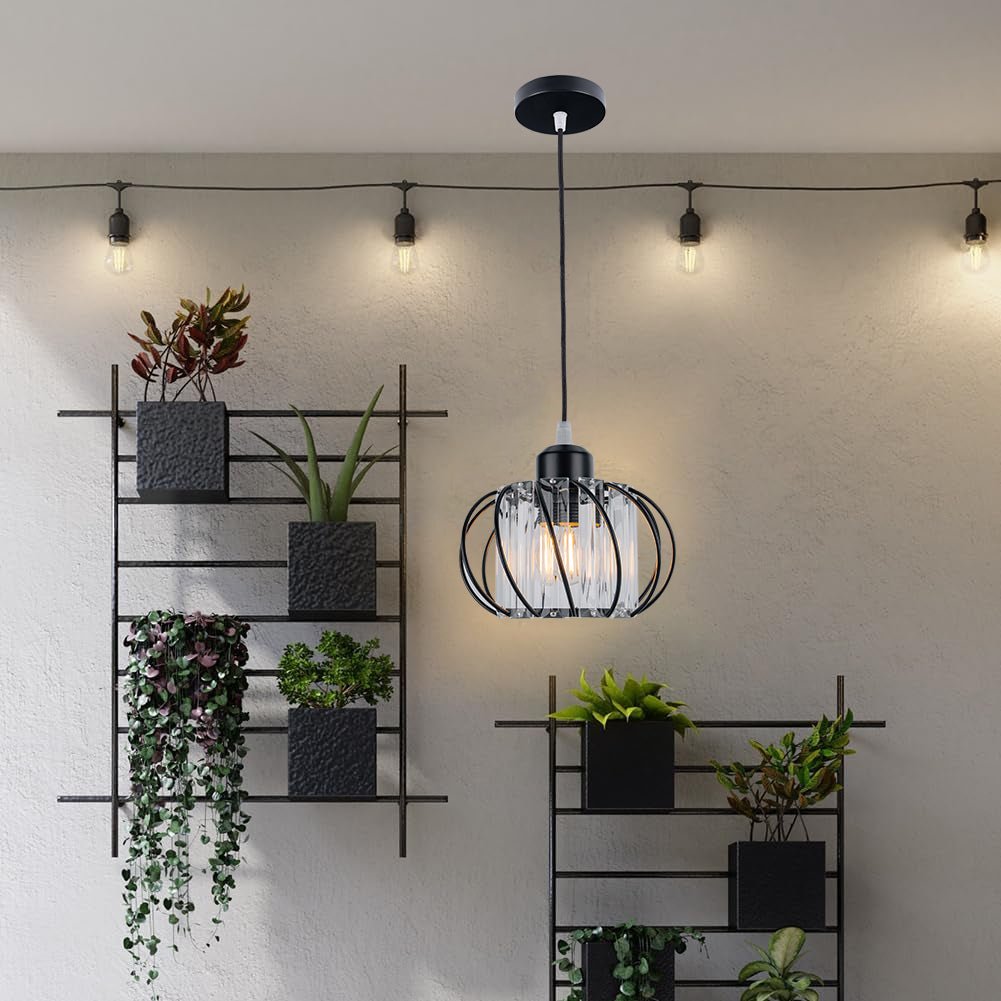 Nordic Simple Globular Glass Hallway Pendant Lighting Back