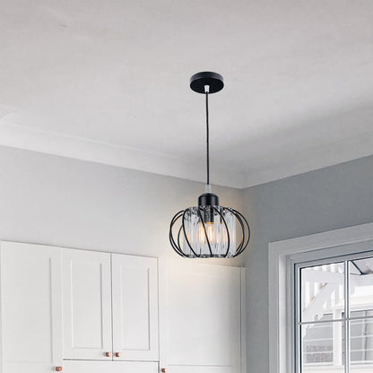 Nordic Simple Globular Glass Hallway Pendant Lighting Close Up