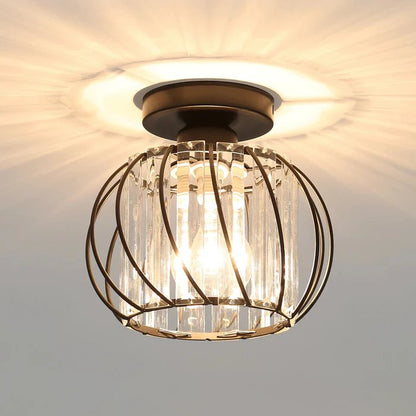 Nordic Simple Globular Glass Hallway Pendant Lighting Full