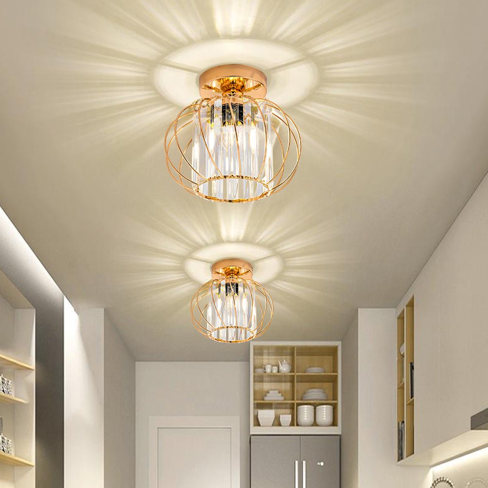 Nordic Simple Globular Glass Hallway Pendant Lighting View 22