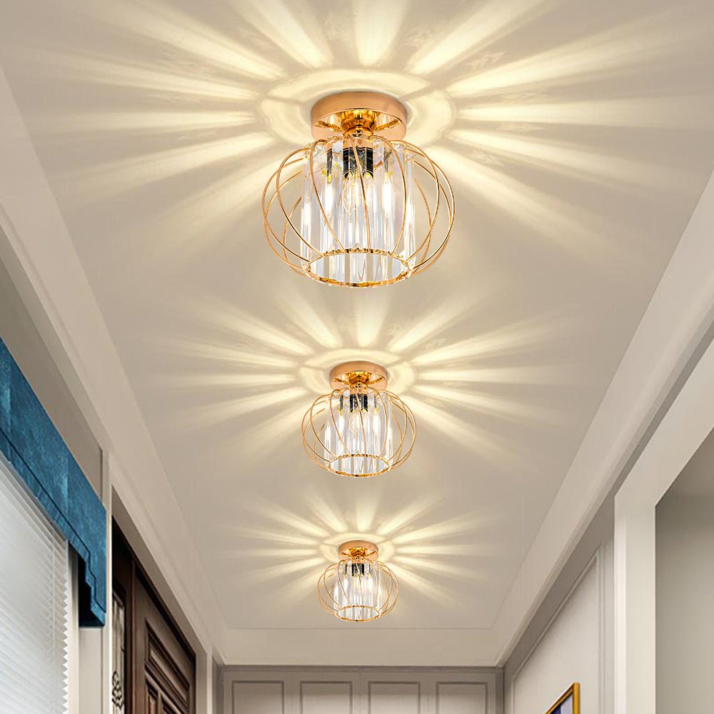 Nordic Simple Globular Glass Hallway Pendant Lighting View 23
