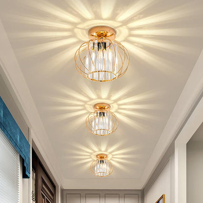 Nordic Simple Globular Glass Hallway Pendant Lighting View 23