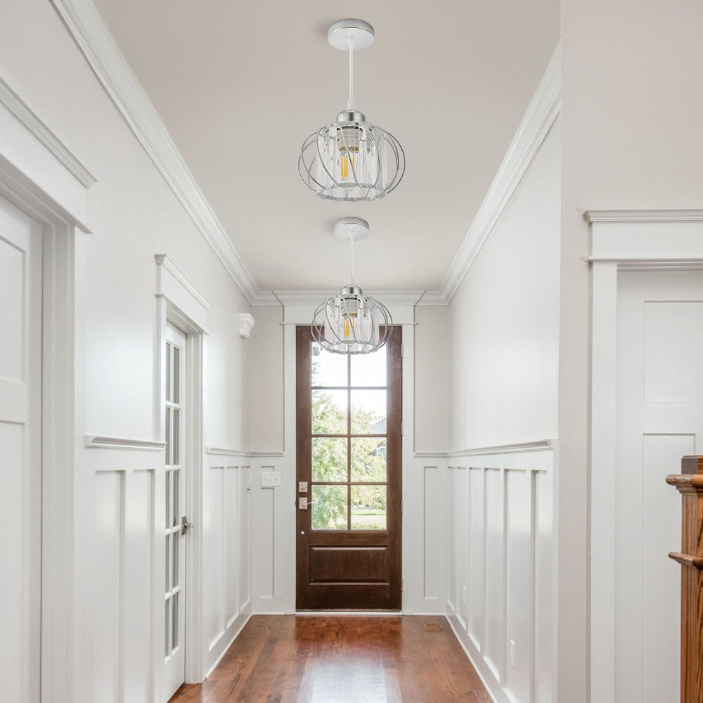 Nordic Simple Globular Glass Hallway Pendant Lighting View 27
