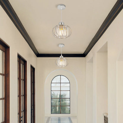 Nordic Simple Globular Glass Hallway Pendant Lighting View 28