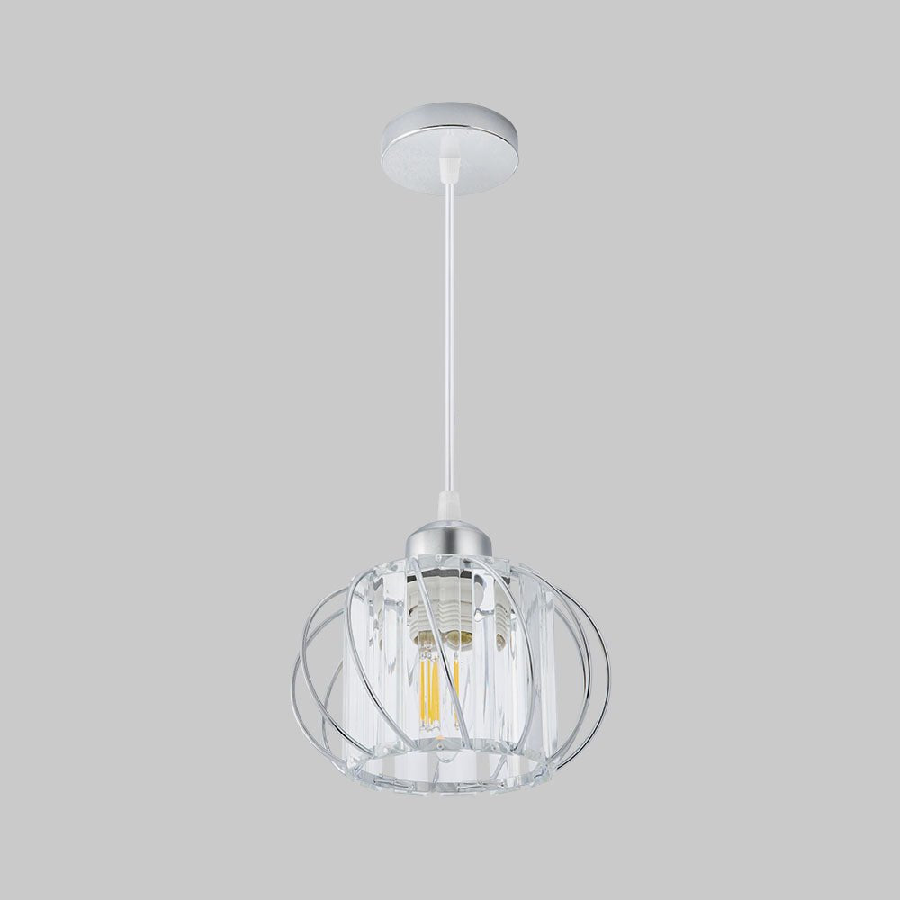Nordic Simple Globular Glass Hallway Pendant Lighting View 30