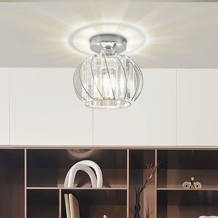 Nordic Simple Globular Glass Hallway Pendant Lighting View 35