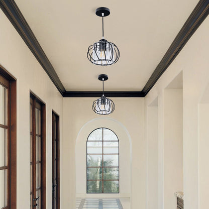 Nordic Simple Globular Glass Hallway Pendant Lighting View 37