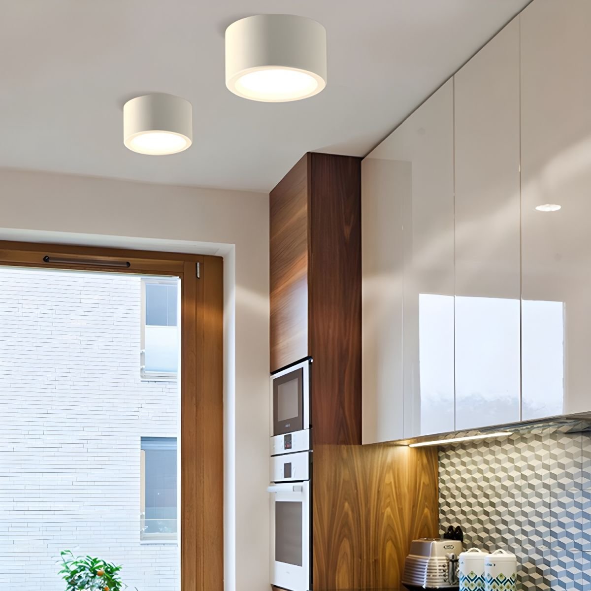Nordic Style Indoor Surface Flush Ceiling Lights Front