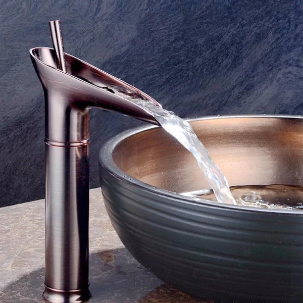 Waterfall Basin Faucet Mixer Tap | Antique Style Bathroom Fixture