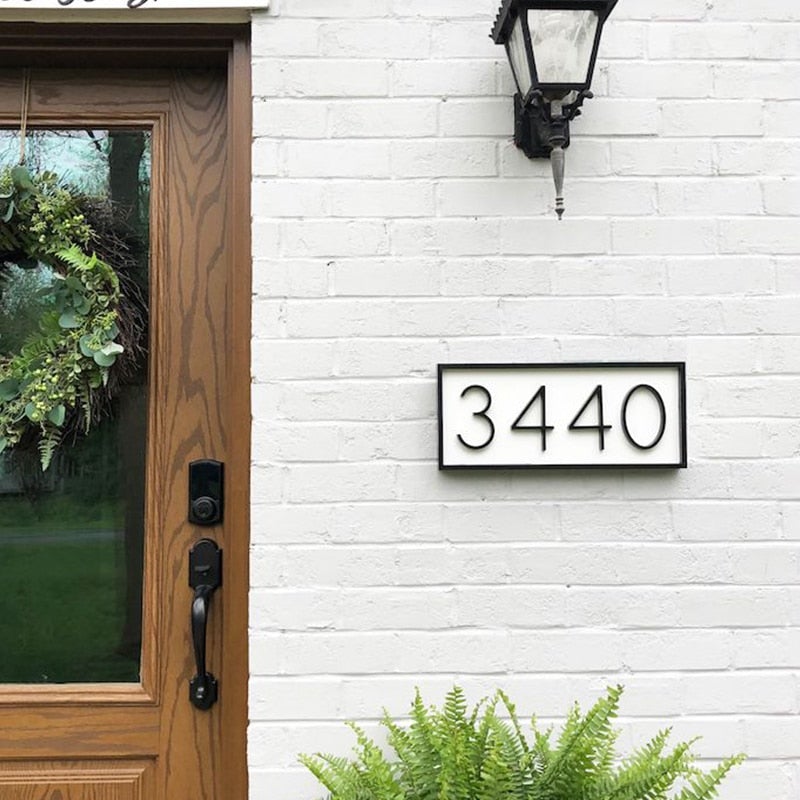 Modern House Numbers & Letters 3D Floating | Outdoor for Front Door & Wall