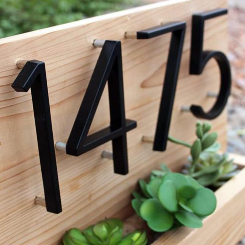 Modern House Numbers & Letters 3D Floating | Outdoor for Front Door & Wall