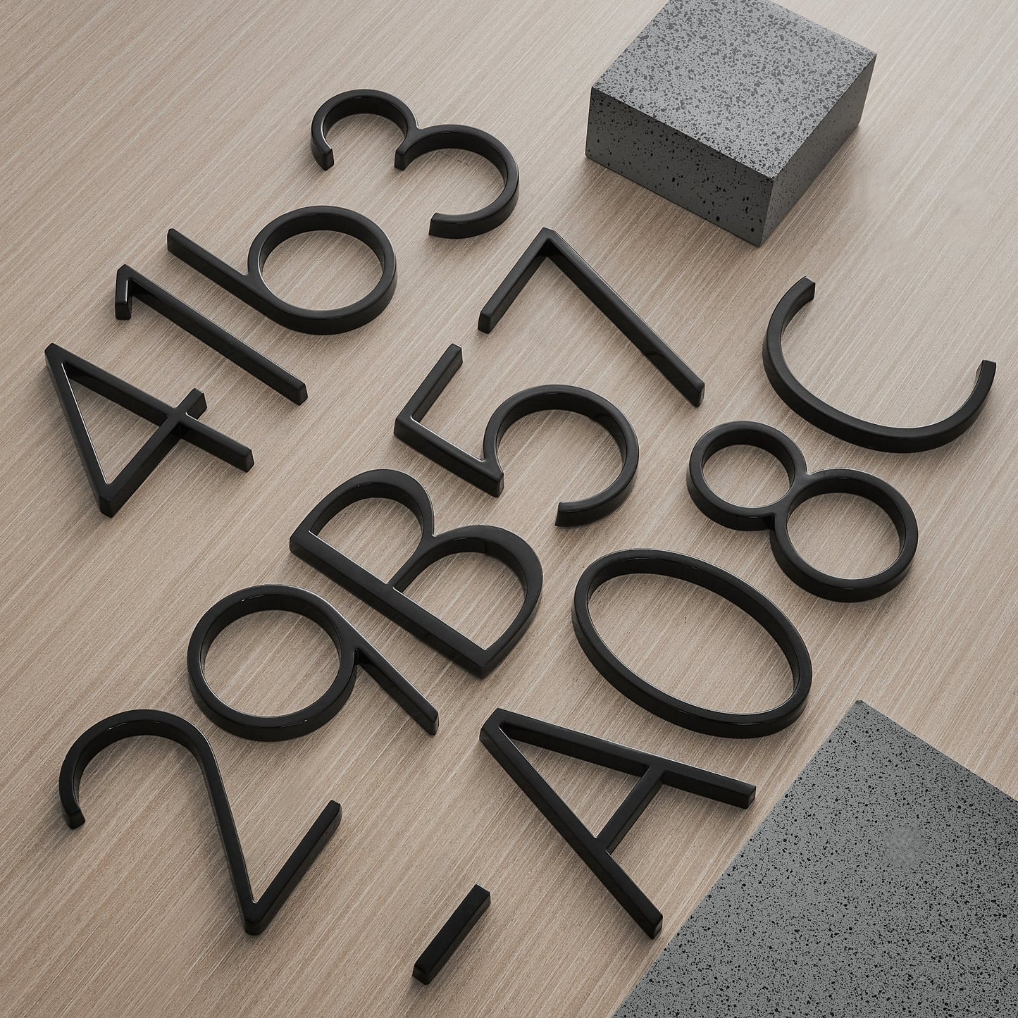 Modern House Numbers & Letters 3D Floating | Outdoor for Front Door & Wall