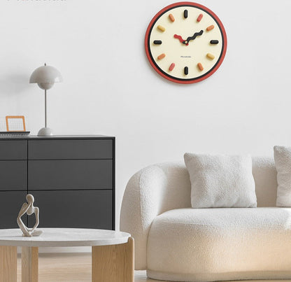 3D Nordic Wall Clock | Silent Sweep For Living Room & Bedroom