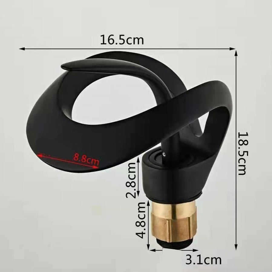 Designer Single Tap Handle Faucet | Abstract Water Spout