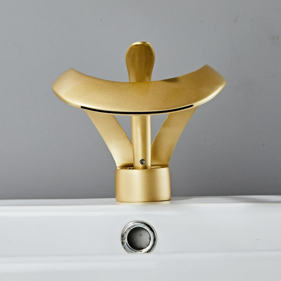 Designer Single Tap Handle Faucet | Abstract Water Spout