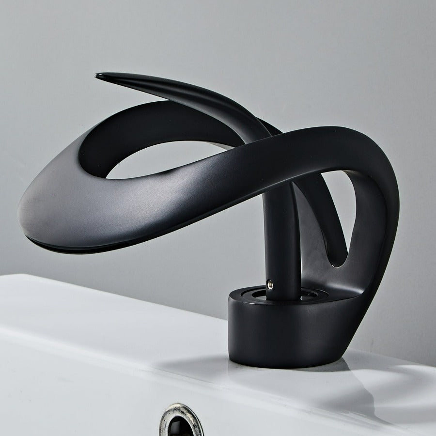 Designer Single Tap Handle Faucet | Abstract Water Spout