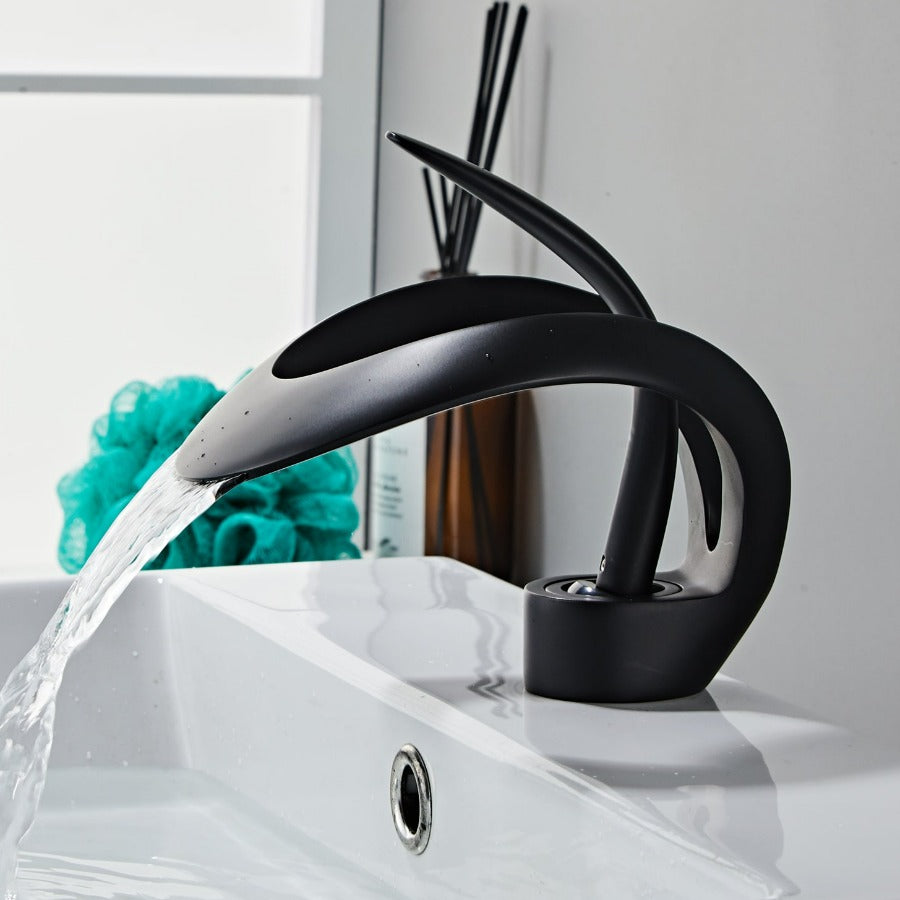 Designer Single Tap Handle Faucet | Abstract Water Spout