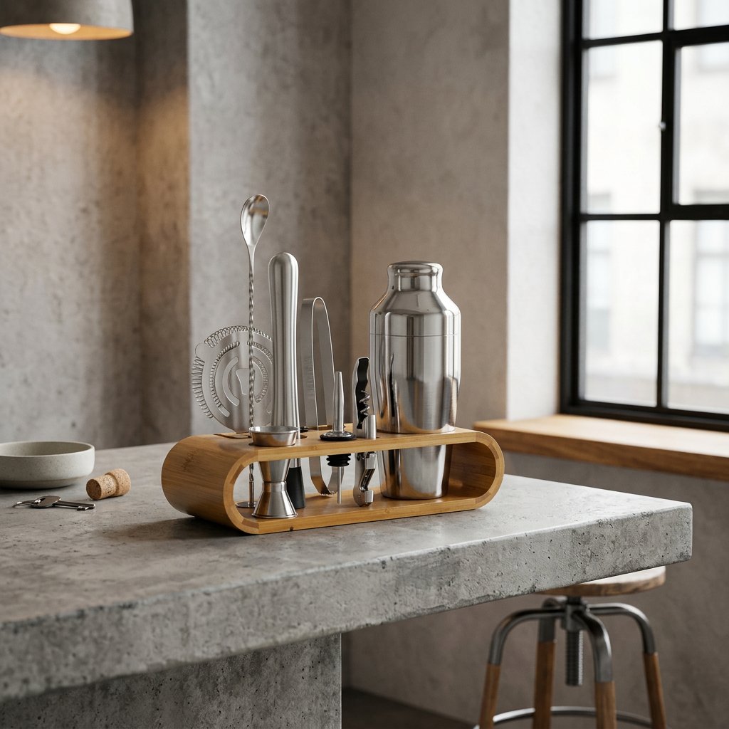 Professional Stainless Steel Cocktail Set Arch Stand Hero