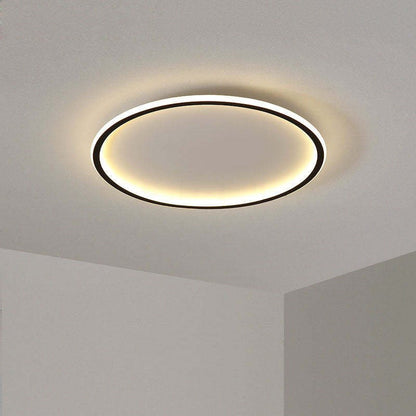 Quasso Flush Mount Ceiling Light Modern LED Round Close Up
