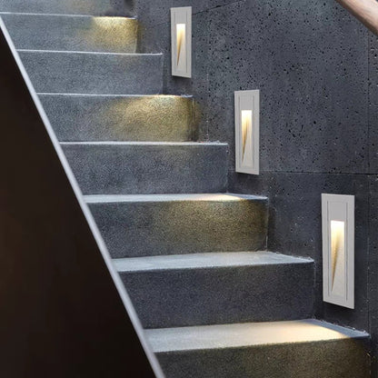 Ray Modern Metal Square Outdoor Deck/Step Light, Black Detail
