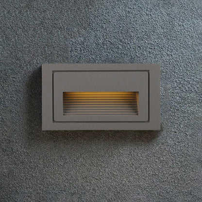 Ray Modern Metal Square Outdoor Deck/Step Light, Black View 15