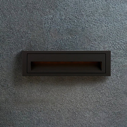 Ray Modern Metal Square Outdoor Deck/Step Light, Black View 16