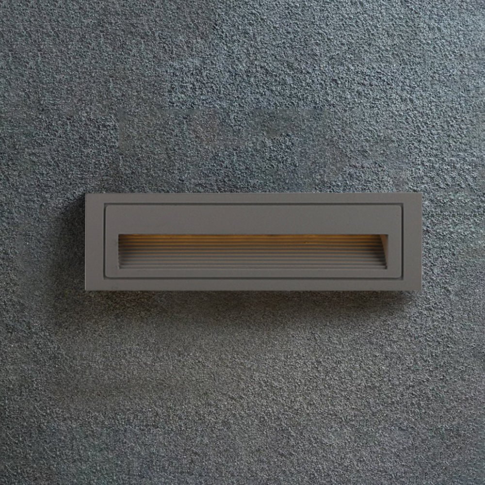Ray Modern Metal Square Outdoor Deck/Step Light, Black View 17