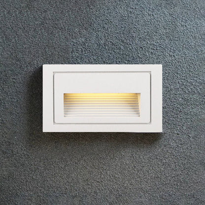 Ray Modern Metal Square Outdoor Deck/Step Light, Black View 18
