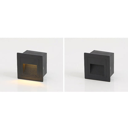 Ray Modern Metal Square Outdoor Deck/Step Light, Black View 19