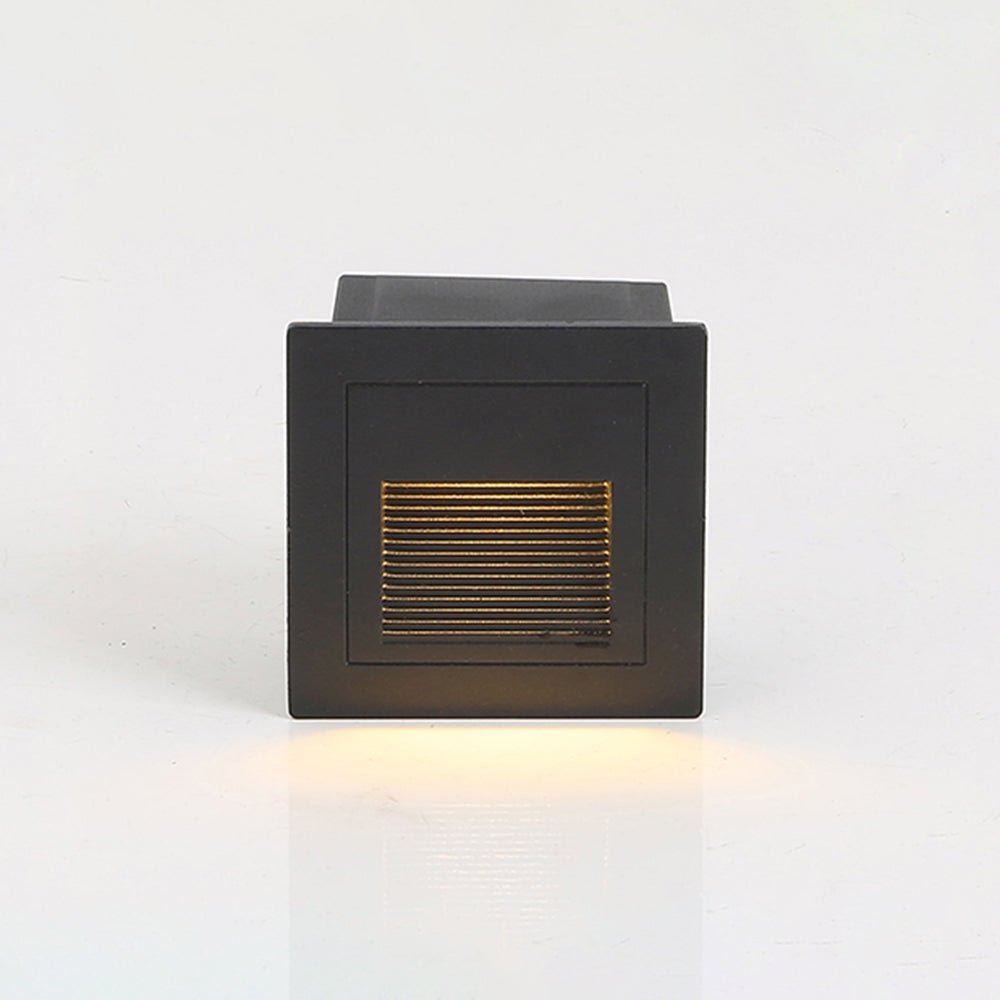 Ray Modern Metal Square Outdoor Deck/Step Light, Black View 20