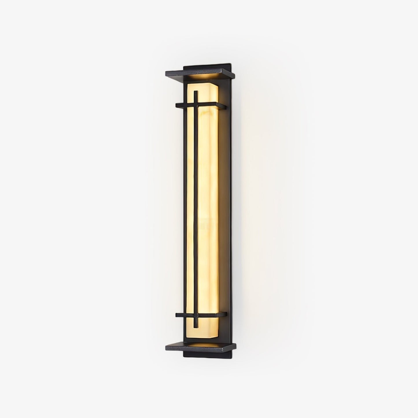 Ray Square Outdoor Wall Light  Imitation Alabaster Waterproof Hero