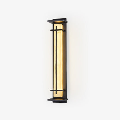 Ray Square Outdoor Wall Light  Imitation Alabaster Waterproof Hero