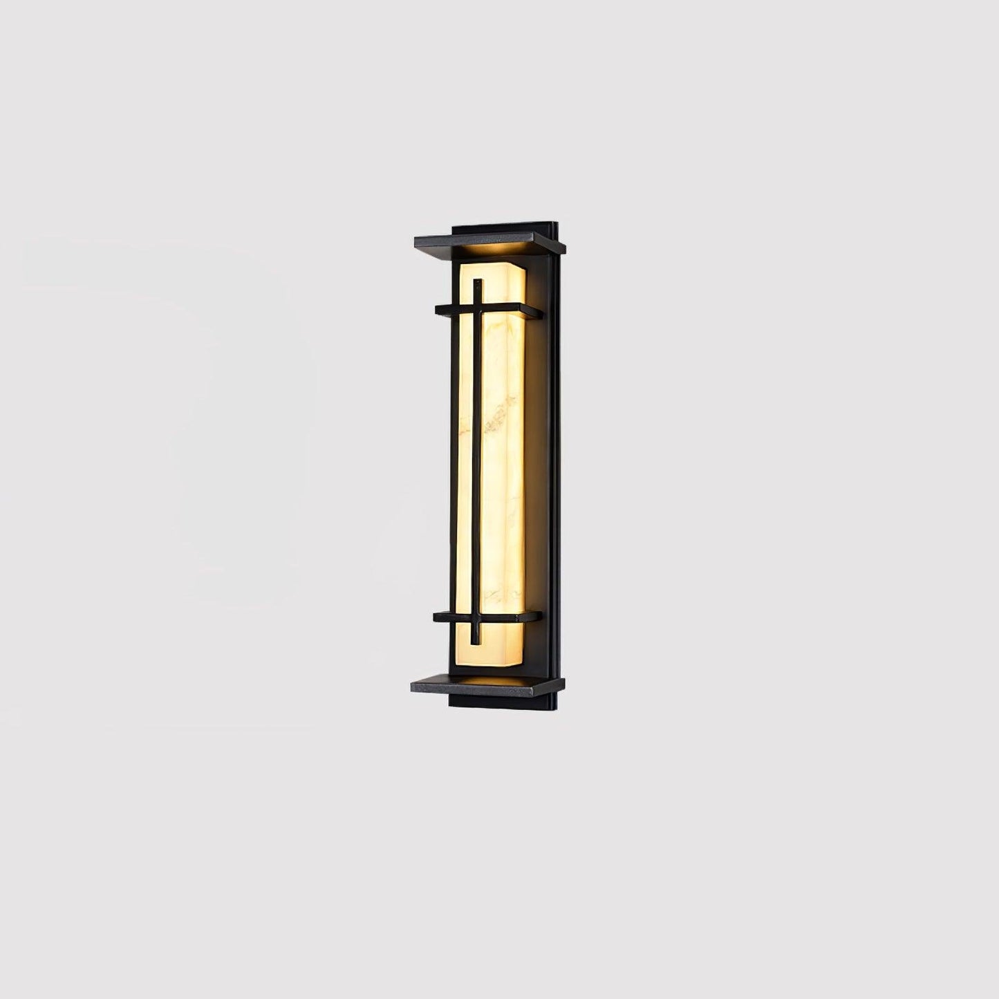 Ray Square Outdoor Wall Light  Imitation Alabaster Waterproof Lifestyle