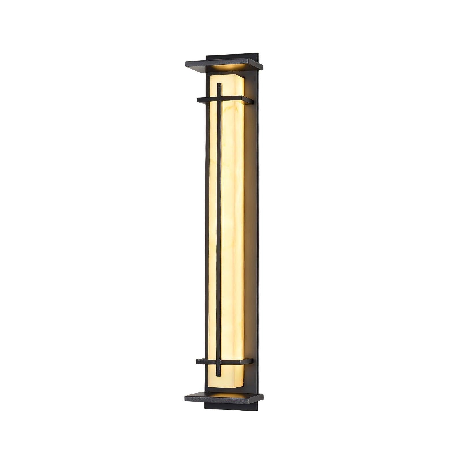 Ray Square Outdoor Wall Light  Imitation Alabaster Waterproof View 11