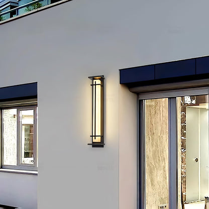 Ray Square Outdoor Wall Light  Imitation Alabaster Waterproof View 17