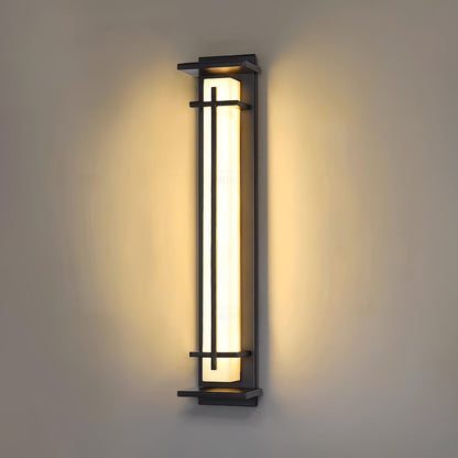 Ray Square Outdoor Wall Light  Imitation Alabaster Waterproof View 19