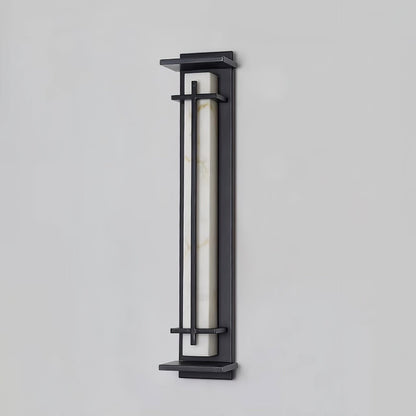 Ray Square Outdoor Wall Light  Imitation Alabaster Waterproof View 21