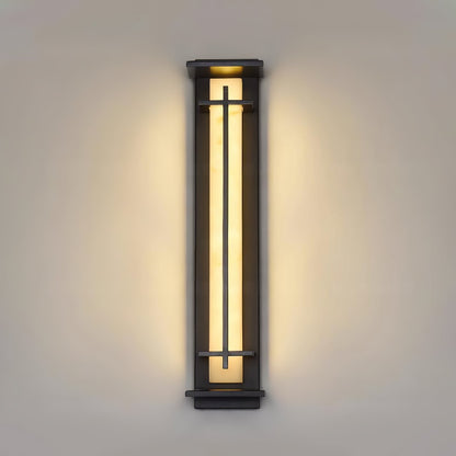 Ray Square Outdoor Wall Light  Imitation Alabaster Waterproof View 22