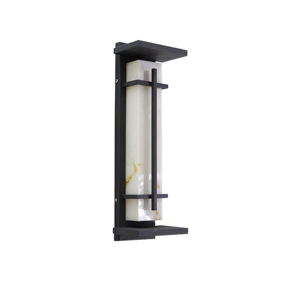 Ray Square Outdoor Wall Light  Imitation Alabaster Waterproof View 25