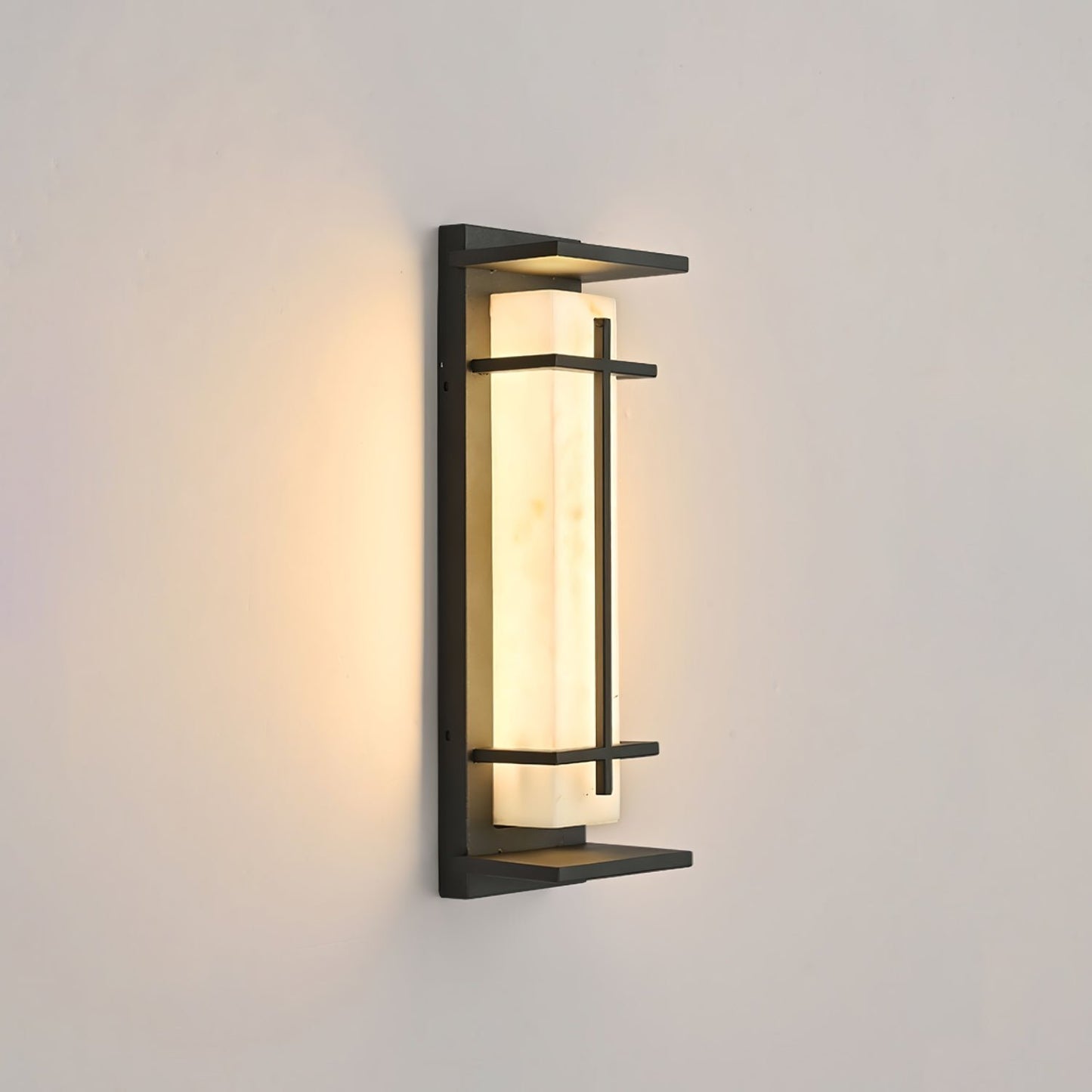 Ray Square Outdoor Wall Light  Imitation Alabaster Waterproof View 31