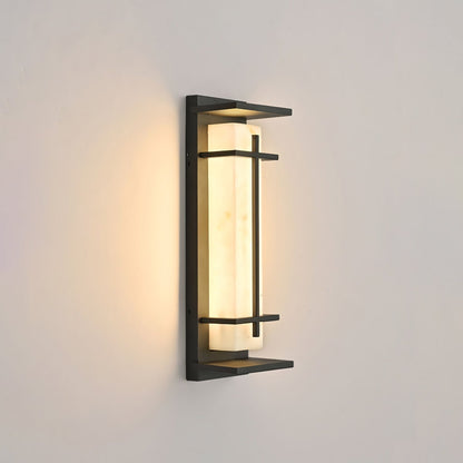 Ray Square Outdoor Wall Light  Imitation Alabaster Waterproof View 31