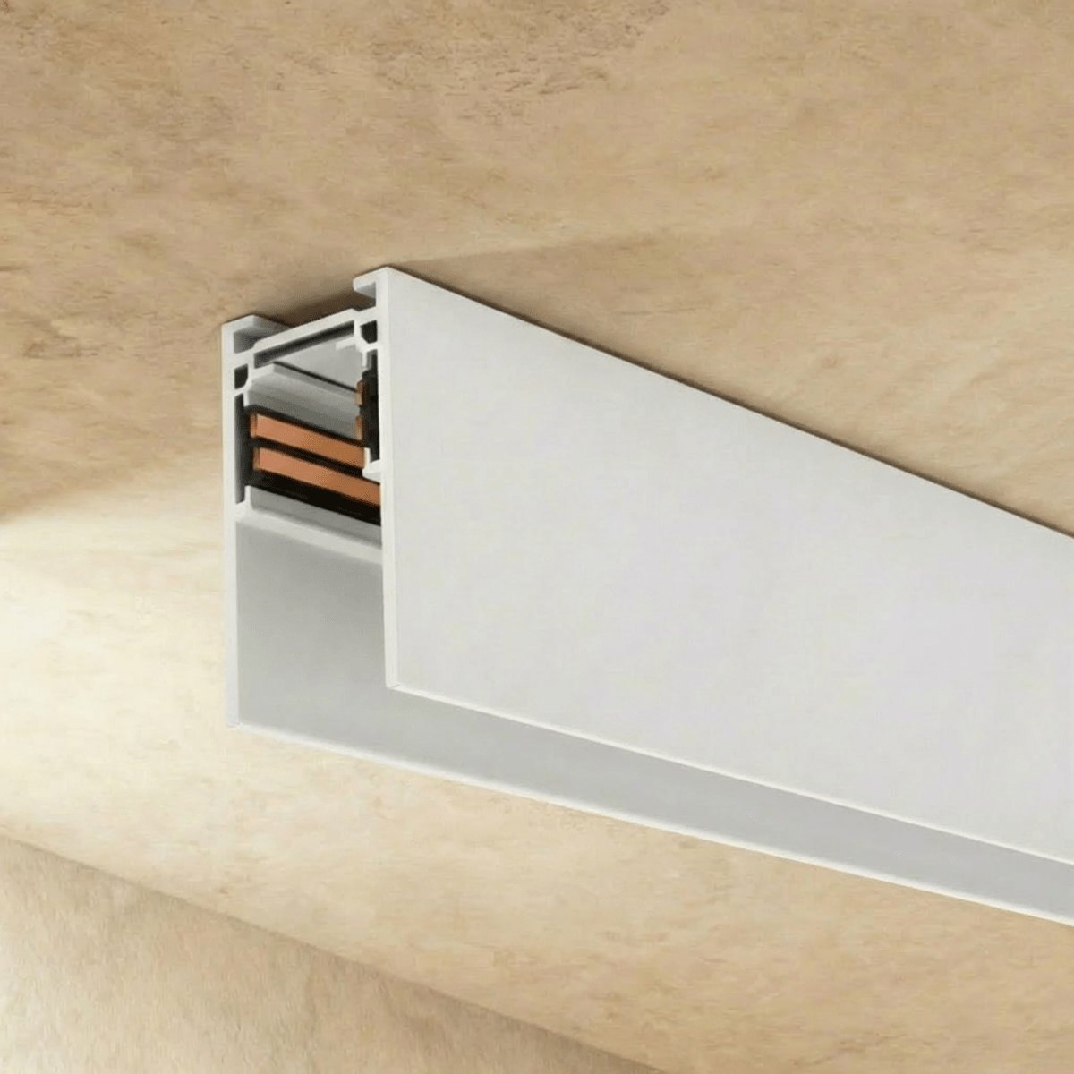Recessed Rail Track Light System Accessories Close Up