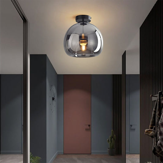Retro Copper Glass Modern Ceiling Lights Hero
