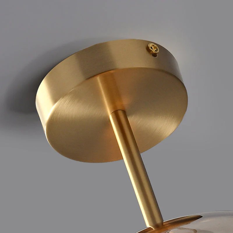 Retro Copper Glass Modern Ceiling Lights View 18