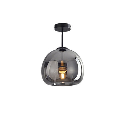 Retro Copper Glass Modern Ceiling Lights View 19