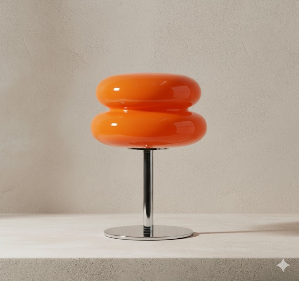Retro Stacked Donut Ring Table Lamp Glossy Hero